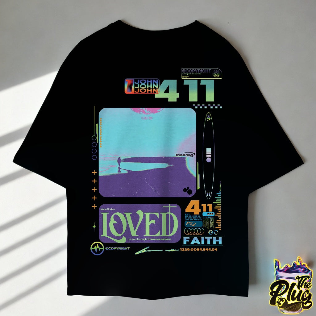 1 JOHN 4:11 - Oversized T-Shirt [FAITH]