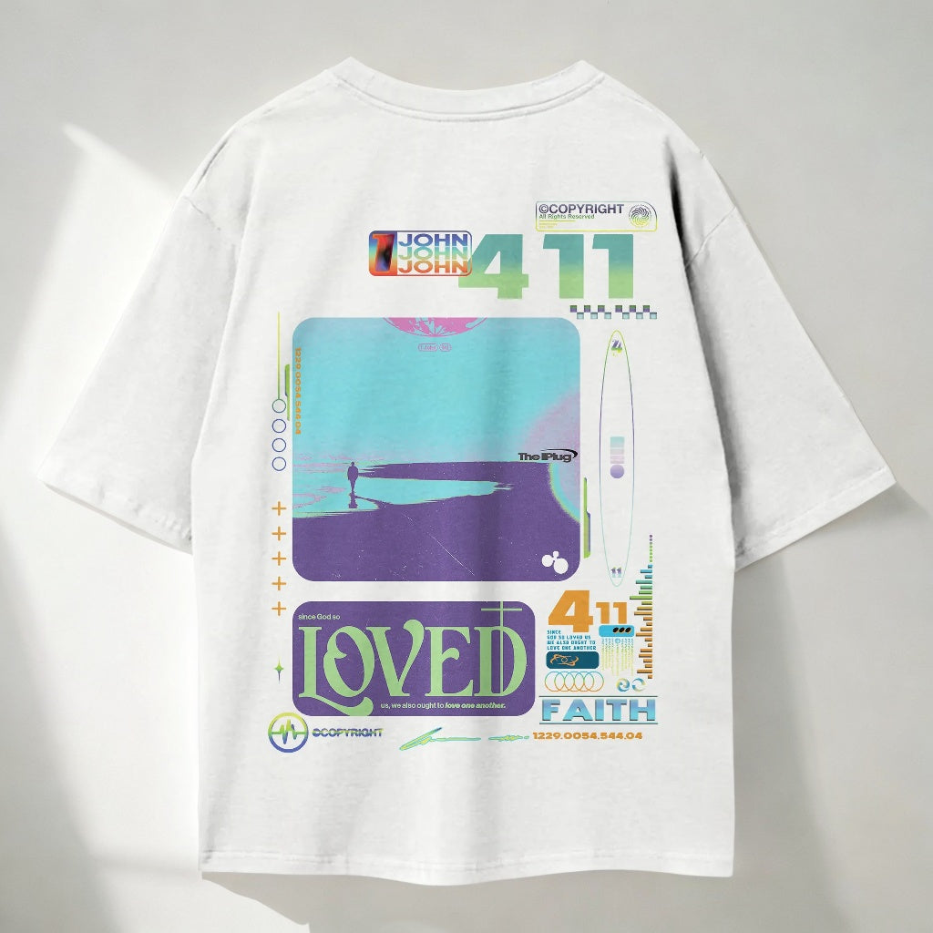 1 JOHN 4:11 - Oversized T-Shirt [FAITH]