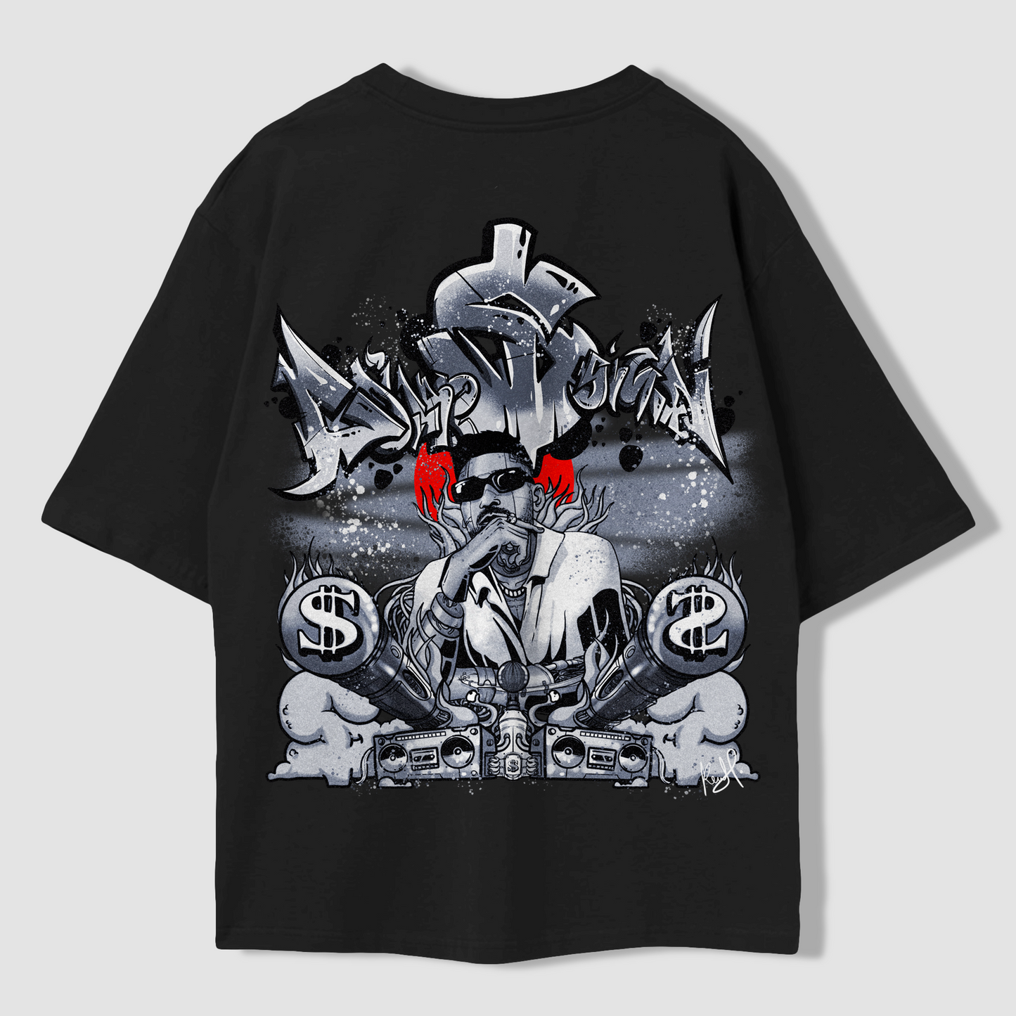 $ - "KINGPINGS" OVERSIZED T-SHIRT